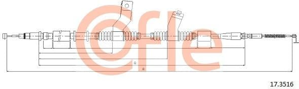 Cable Pull, parking brake 92.17.3516