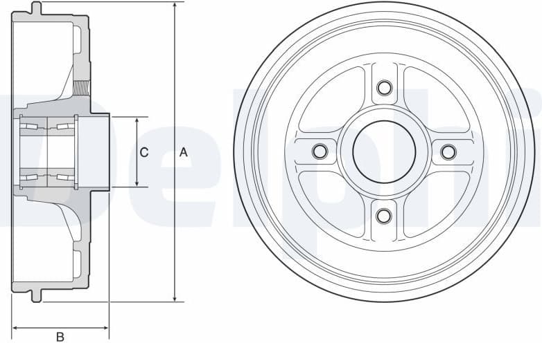 Brake Drum BFR624