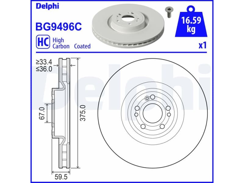 Brake Disc BG9496C