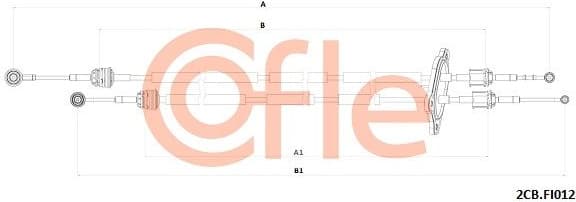 Cable Pull, manual transmission 92.2CB.FI012