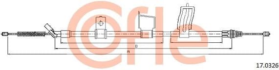Cable Pull, parking brake 92.17.0326