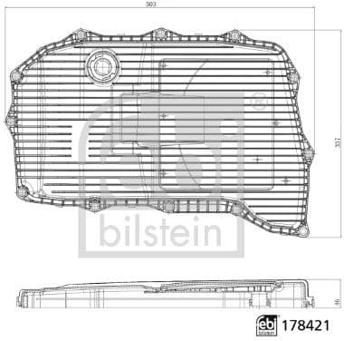Hydraulic Filter, automatic transmission febi Plus 178421