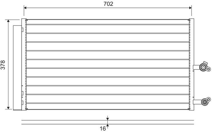 Condenser, air conditioning 822645 - image 2