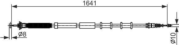 Cable Pull, parking brake 1 987 482 582