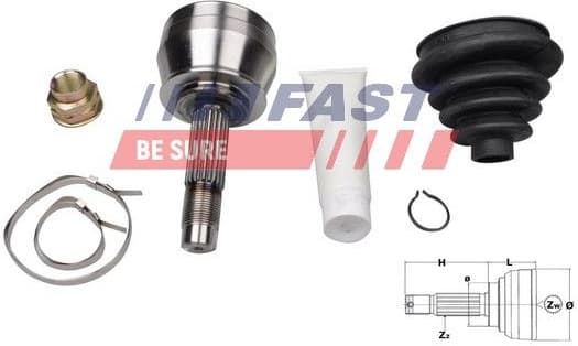 Joint Kit, drive shaft FT25076K