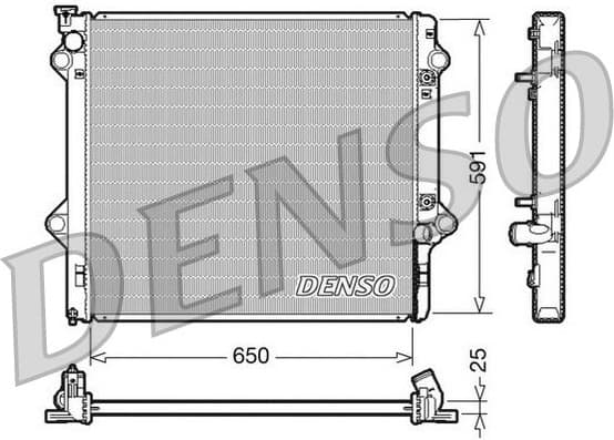 Radiator, engine cooling DRM50046