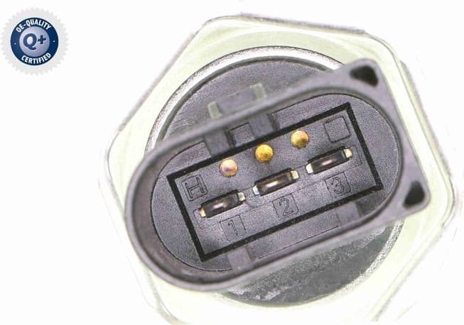 Sensor, fuel pressure Q+, original equipment manufacturer quality V10-72-1105 - image 2