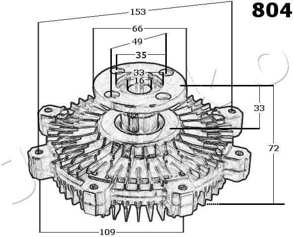Clutch, radiator fan 36804 - image 3