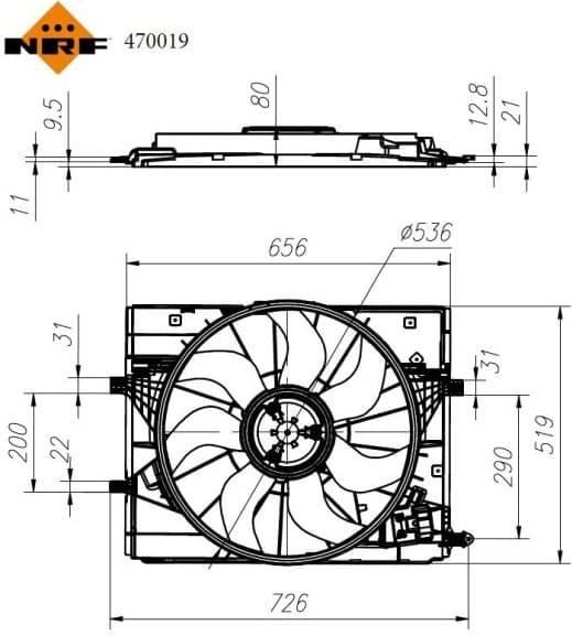 Fan, engine cooling 470019
