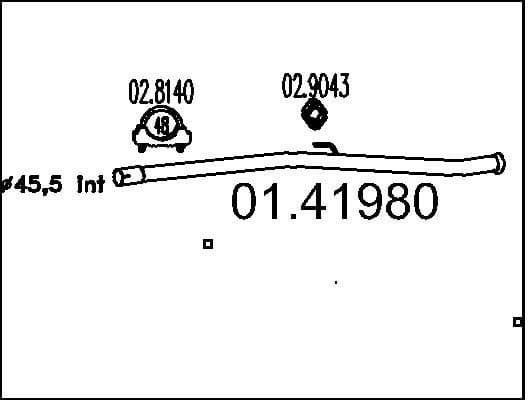 Exhaust Pipe 01.41980