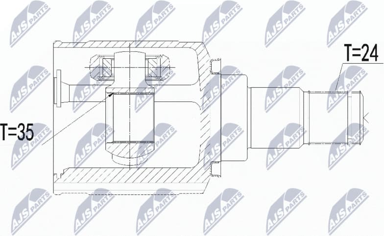 Joint Kit, drive shaft NPW-CT-124