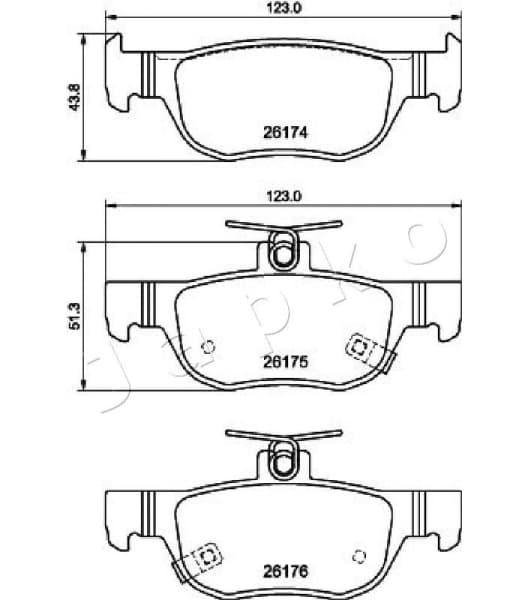 Brake Pad Set, disc brake 51320 - image 2