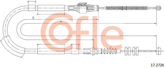 Cable Pull, parking brake 92.17.2726