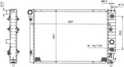 Radiator, engine cooling 50215