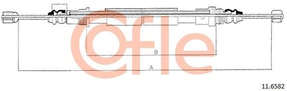 Cable Pull, parking brake 92.11.6582