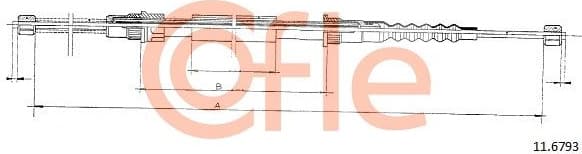 Cable Pull, parking brake 92.11.6793
