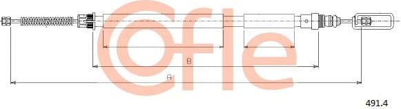 Cable Pull, parking brake 92.491.4