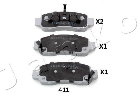 Brake Pad Set, disc brake 50411