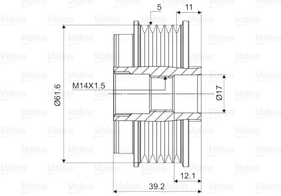 Alternator Freewheel Clutch VALEO NEW SPARE PART 588098 - image 5