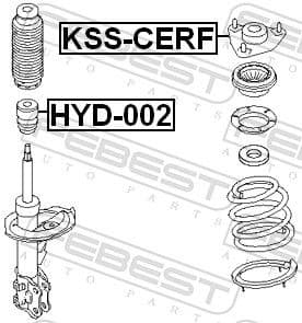 Suspension Strut Support Mount KSS-CERF - image 2