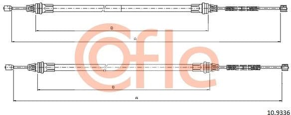 Cable Pull, parking brake 92.10.9336