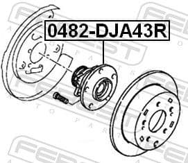 Wheel Hub 0482-DJA43R - image 2