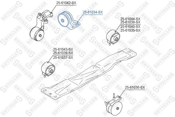 Mounting, engine 25-61034-SX - image 2