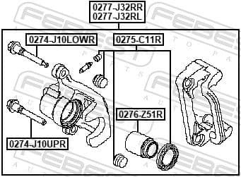 Brake Caliper 0277-J32RL