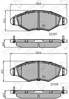 Brake pads front HANZE HBP1378 - image 2