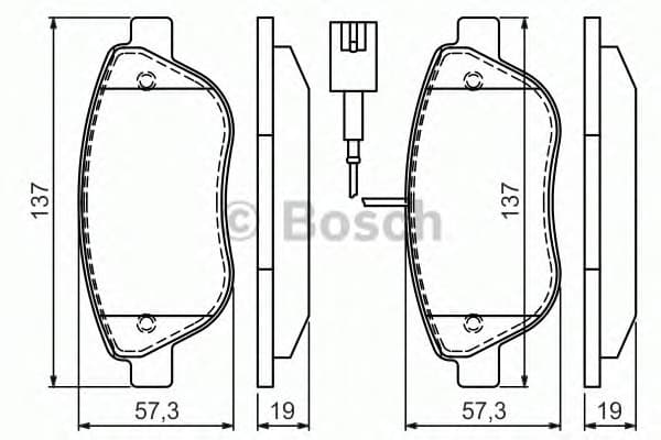Brake Pad Set, disc brake 0986494464