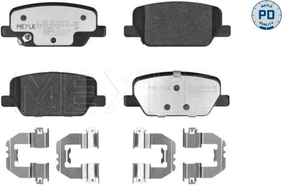 Brake Pad Set, disc brake MEYLE-PD: Advanced performance and design. 025 261 4216/PD