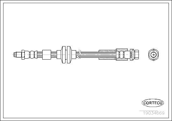 Brake Hose 19034669 - image 3