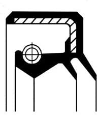 Shaft Seal, wheel hub 01017572B - image 2