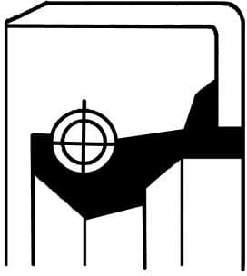 Seal differential-shaft 190 35144B - image 2