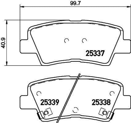 Brake Pad Set, disc brake BEYOND LINE - EV P 30 101E