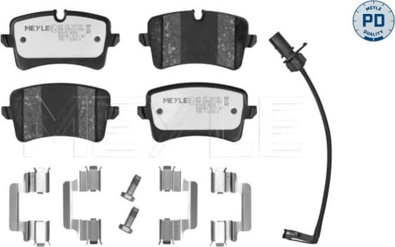Brake Pad Set, disc brake MEYLE-PD: Advanced performance and design. 025 252 1417/PD