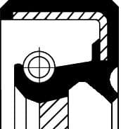 Shaft Seal, crankshaft 19035150B - image 2