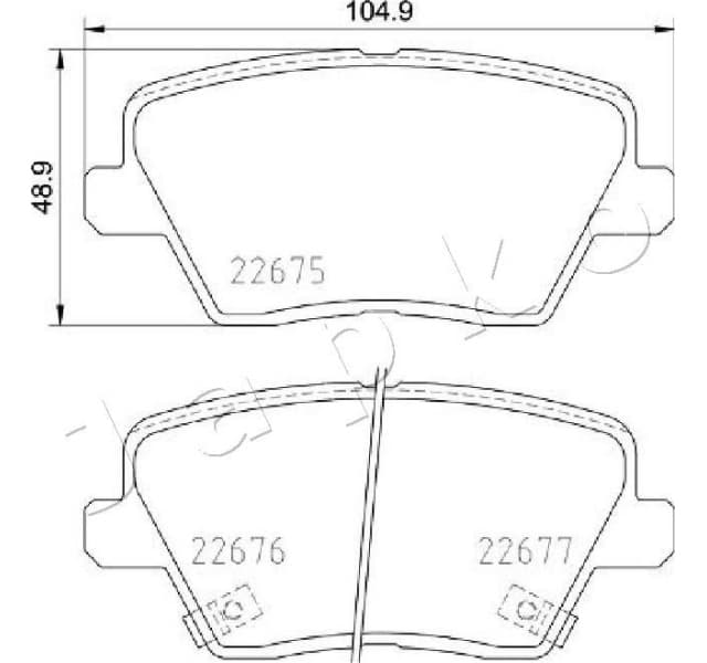 Brake Pad Set, disc brake 51K15 - image 2