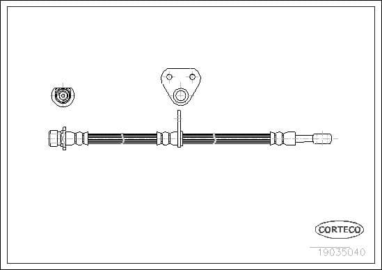 Brake Hose 19035040 - image 2