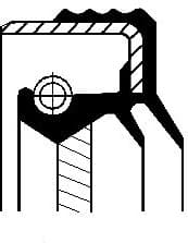 Seal crankshaft rear 010 26331B - image 3