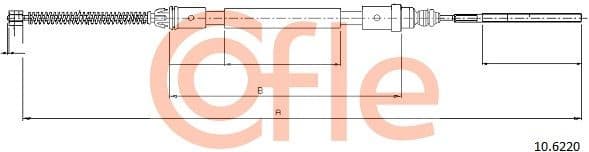 Cable Pull, parking brake 92.10.6220