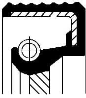 Seal distributor axle 200 17035B - image 3