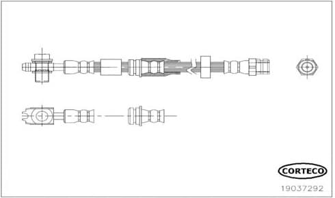 Brake Hose 19037292 - image 2