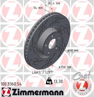 Brake Disc BLACK Z 100.3360.54