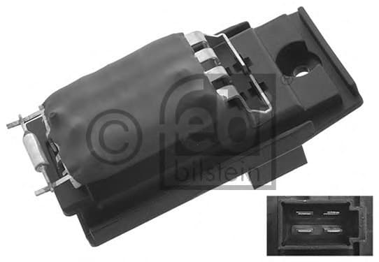 Resistor, interior blower febi Plus 45415