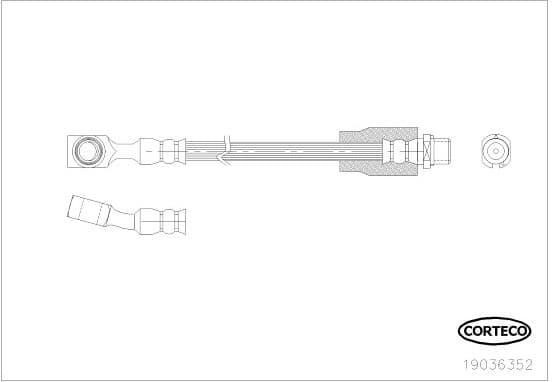 Brake Hose 19036352 - image 2