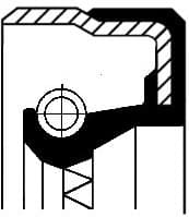 Seal differential-shaft 010 35170B