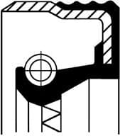 Seal crankshaft front 120 12709B - image 4