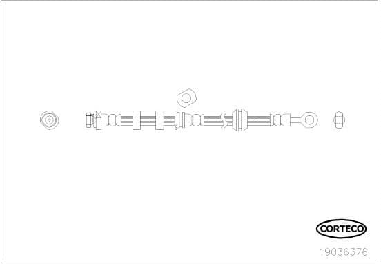 Brake Hose 19036376 - image 2