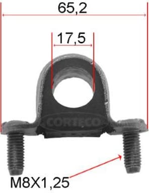 Mounting, stabiliser bar 80000017 - image 2